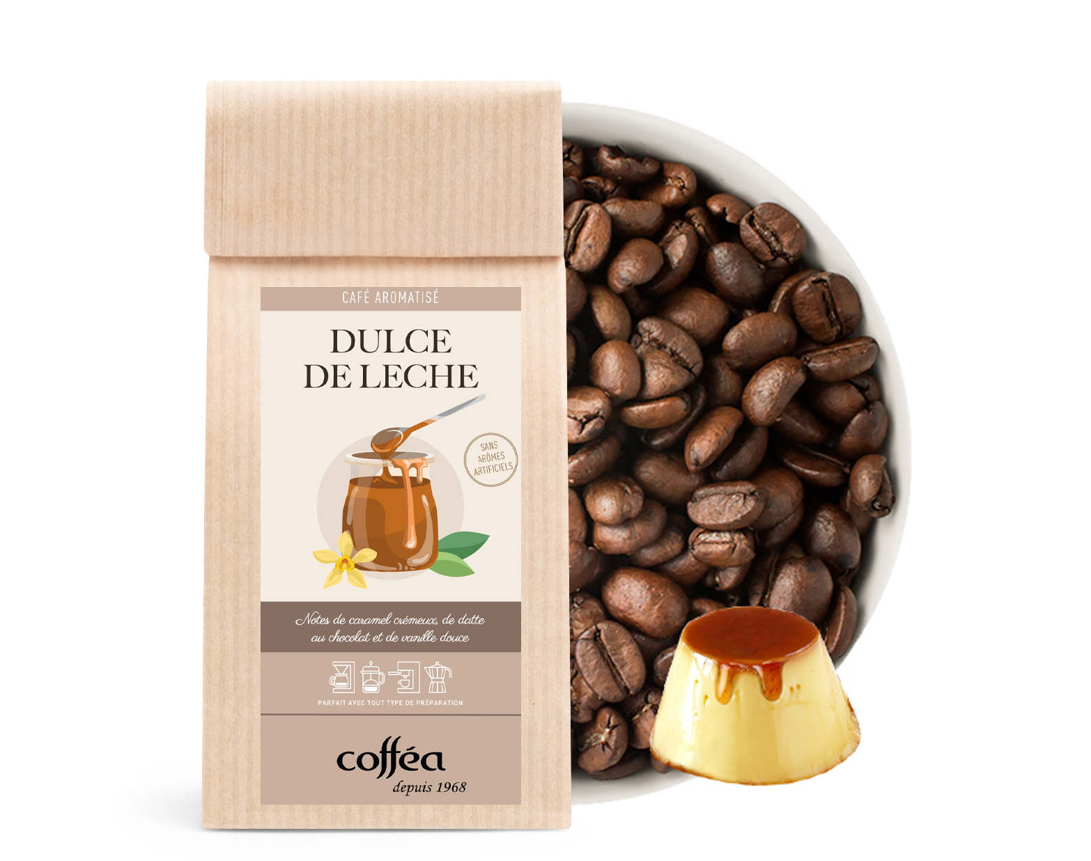 Café aromatisé Dulce de leche