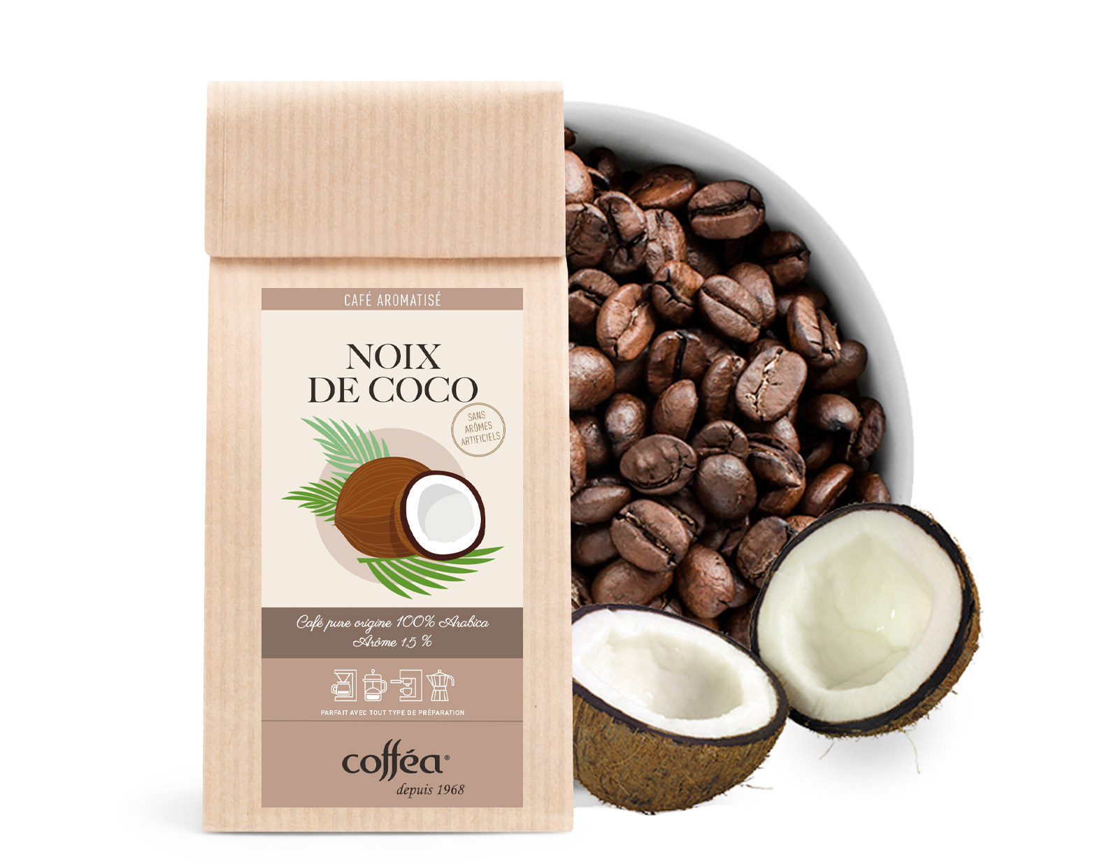 Café aromatisé Noix de Coco