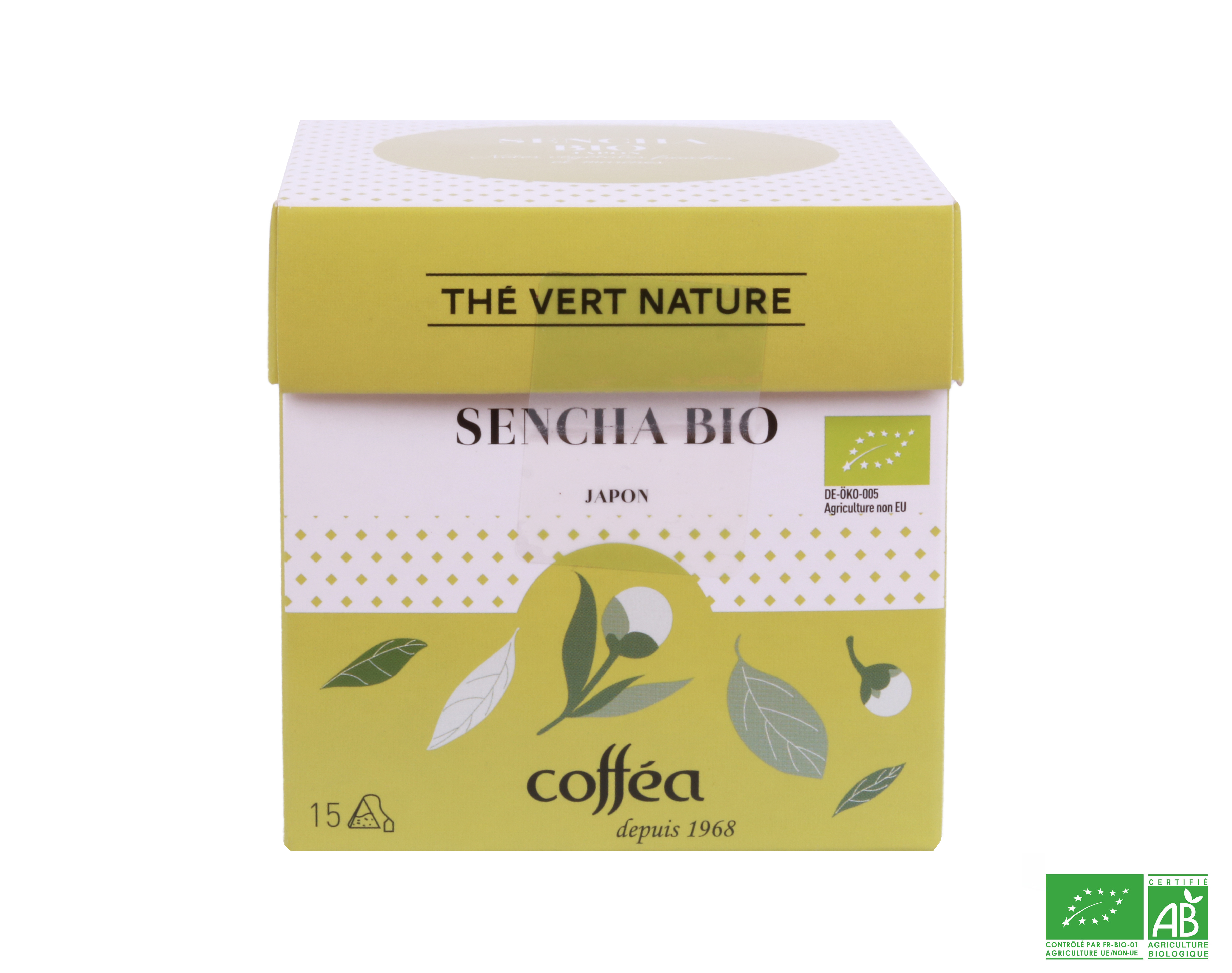 Boîte 15 sachets Thé vert Sencha Japon BIO