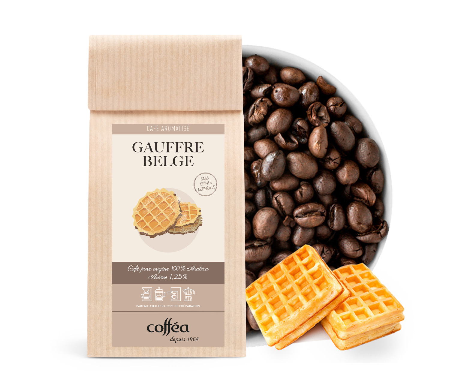 Café aromatisé Gaufre Belge